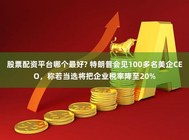 股票配资平台哪个最好? 特朗普会见100多名美企CEO,称若当选将把企业税率降至20%